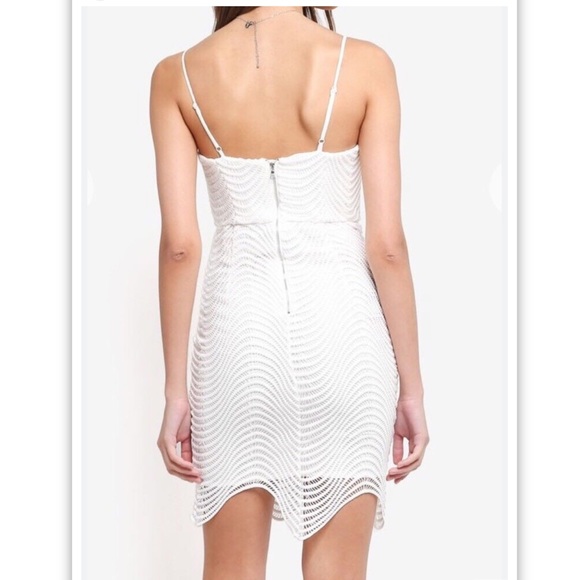 Bardot Spiral Lace Spaghetti Strap Mini Dress - Picture 2 of 14